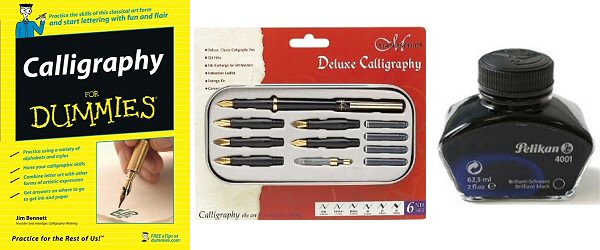 calligraphy book pen ink